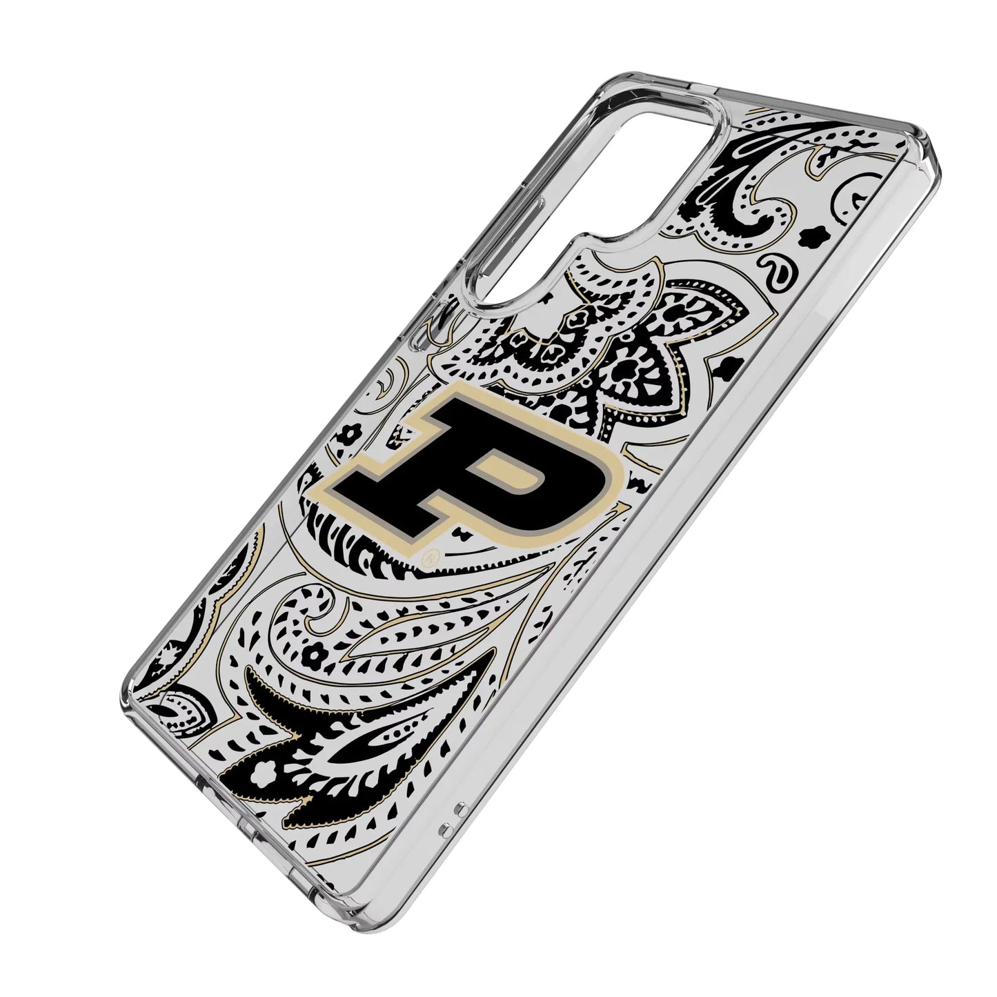 Purdue University Boilermakers Paisley Clear Phone Case for Samsung Galaxy