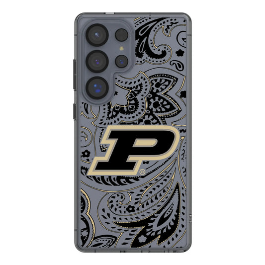 Purdue University Boilermakers Paisley Clear Phone Case for Samsung Galaxy