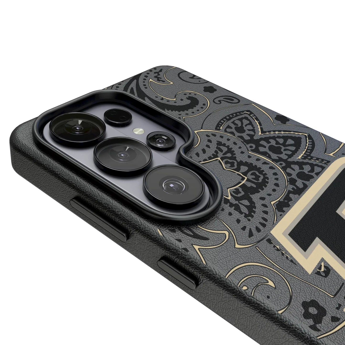 Purdue University Boilermakers Paisley MagSafe Compatible Phone Case for Samsung Galaxy