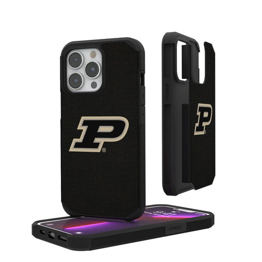Purdue University Boilermakers Solid Rugged Phone Case for Apple iPhone