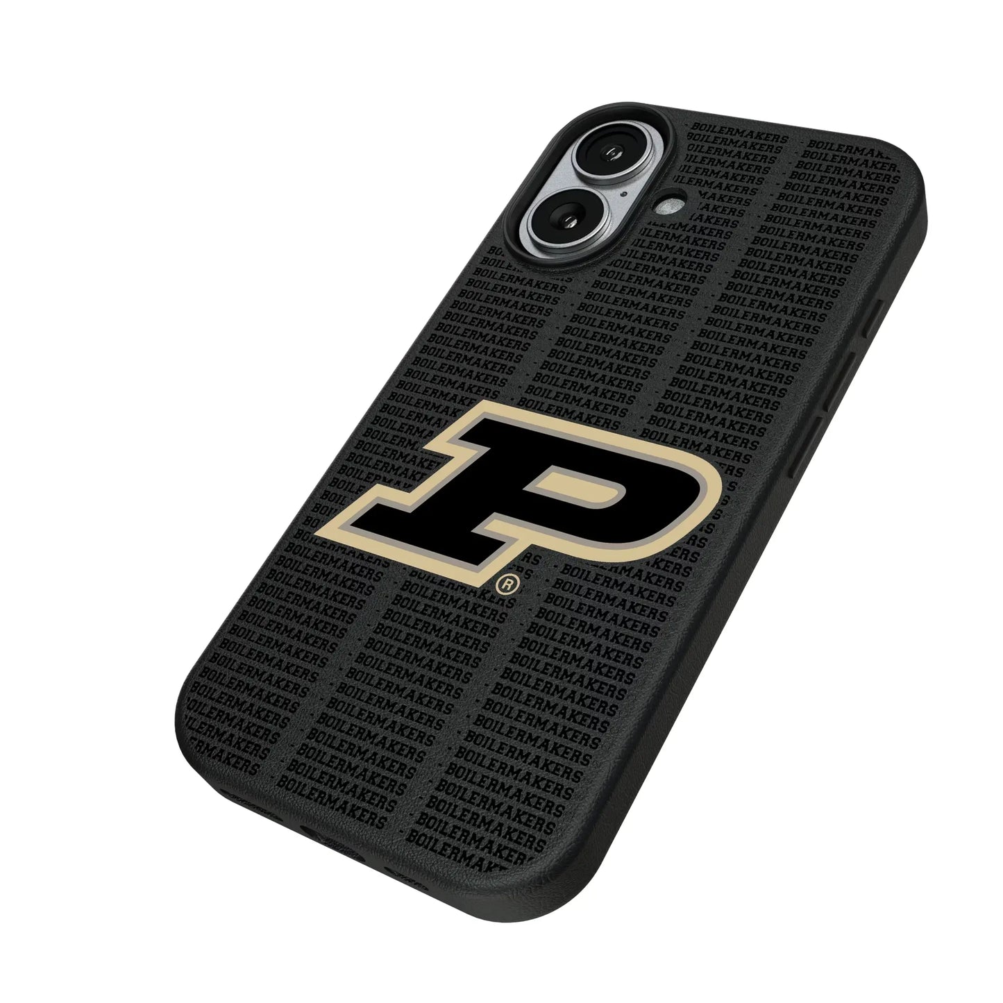 Purdue University Boilermakers Text Backdrop MagSafe Compatible Phone Case for Apple iPhone