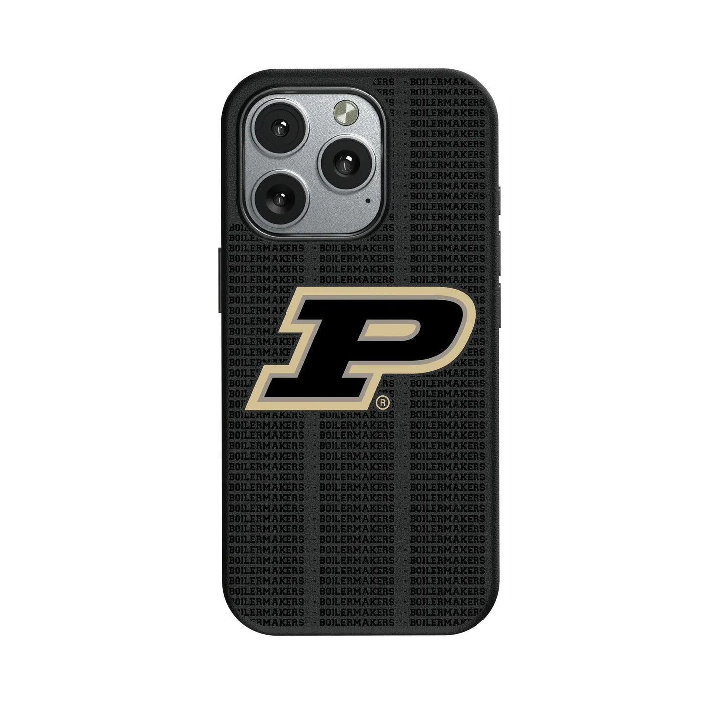 Purdue University Boilermakers Text Backdrop MagSafe Compatible Phone Case for Apple iPhone