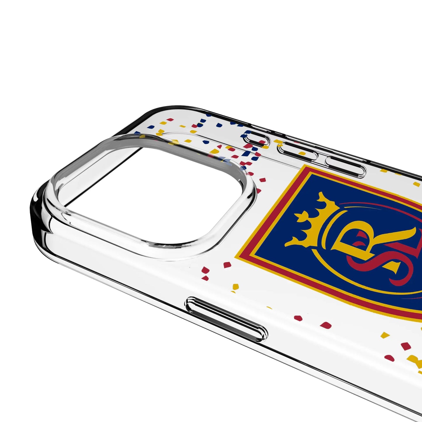 Real Salt Lake Confetti Clear Phone Case for Apple iPhone