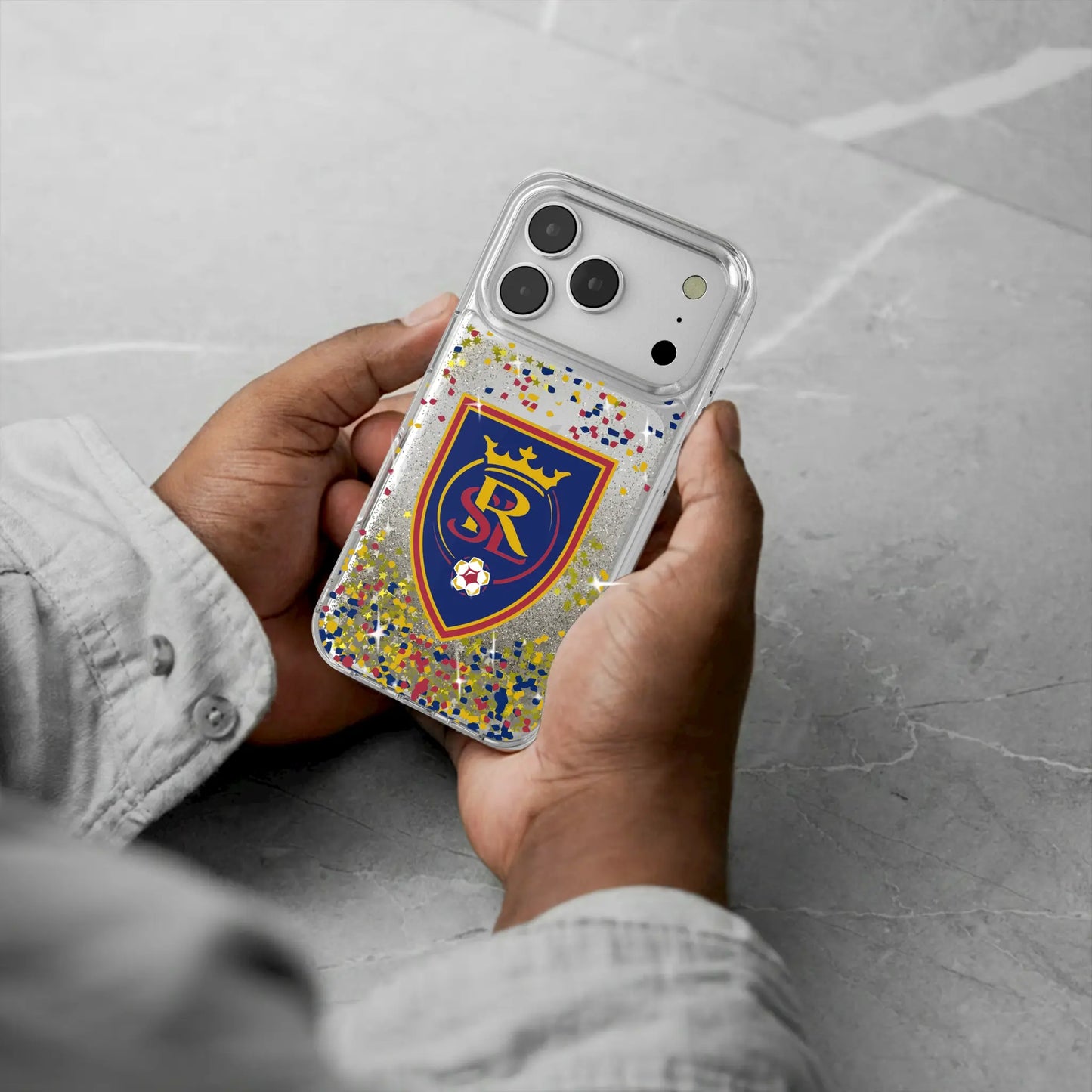 Real Salt Lake Confetti Glitter Phone Case for Apple iPhone