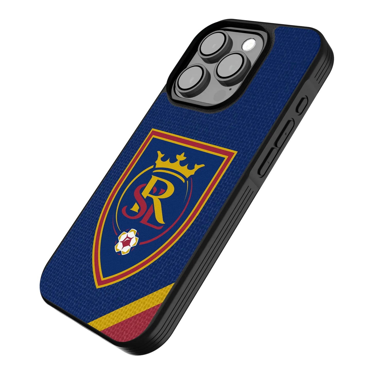 Real Salt Lake Diagonal Stripe Bump Phone Case for Apple iPhone