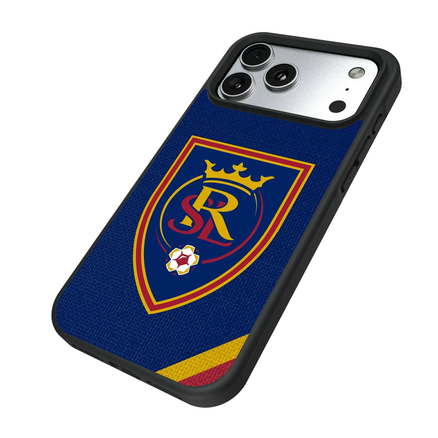 Real Salt Lake Diagonal Stripe Bump Phone Case for Apple iPhone