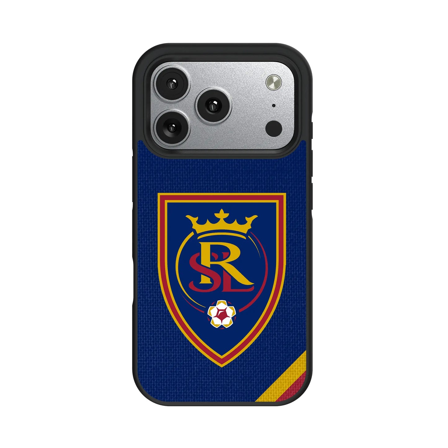 Real Salt Lake Diagonal Stripe Bump Phone Case for Apple iPhone
