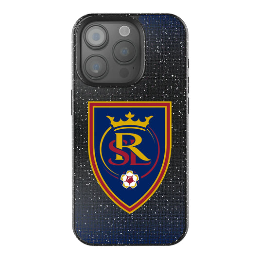 Real Salt Lake Linen Black Bling Phone Case for Apple iPhone