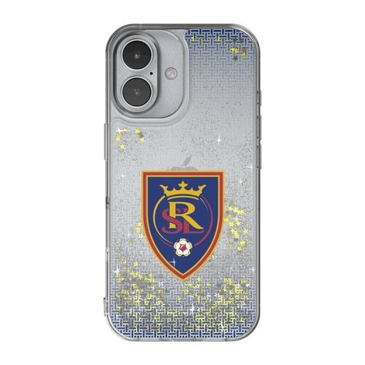 Real Salt Lake Linen Glitter Phone Case for Apple iPhone