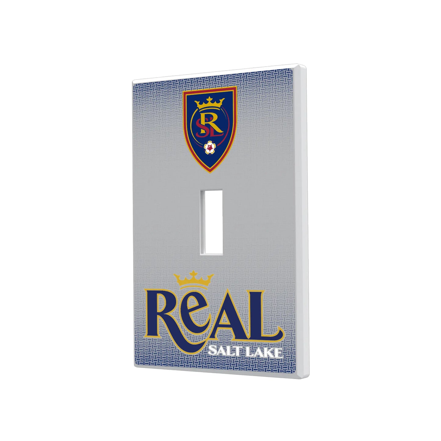 Real Salt Lake Linen Hidden-Screw Light Switch Plate