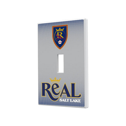 Real Salt Lake Linen Hidden-Screw Light Switch Plate