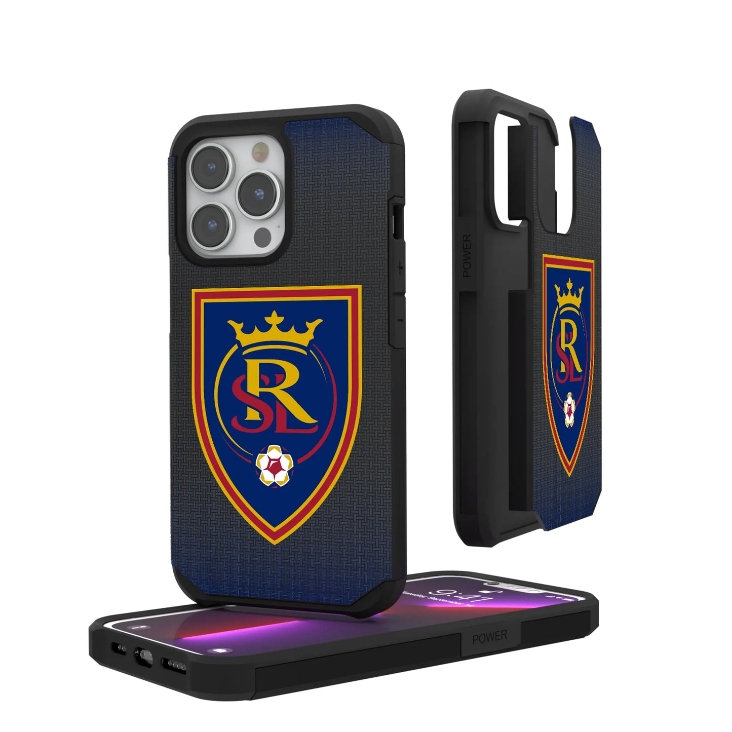 Real Salt Lake Linen Rugged Phone Case for Apple iPhone