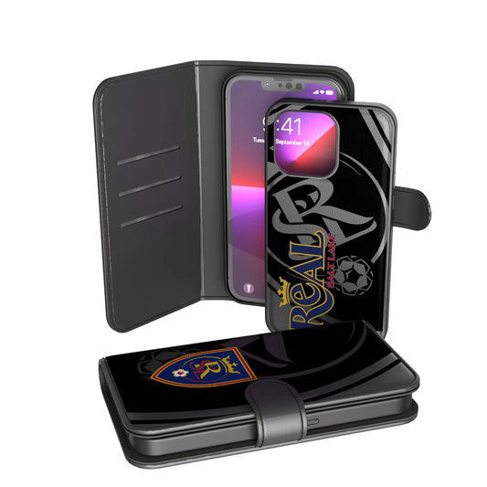 Real Salt Lake Monocolor Tilt Wallet Phone Case for Apple iPhone