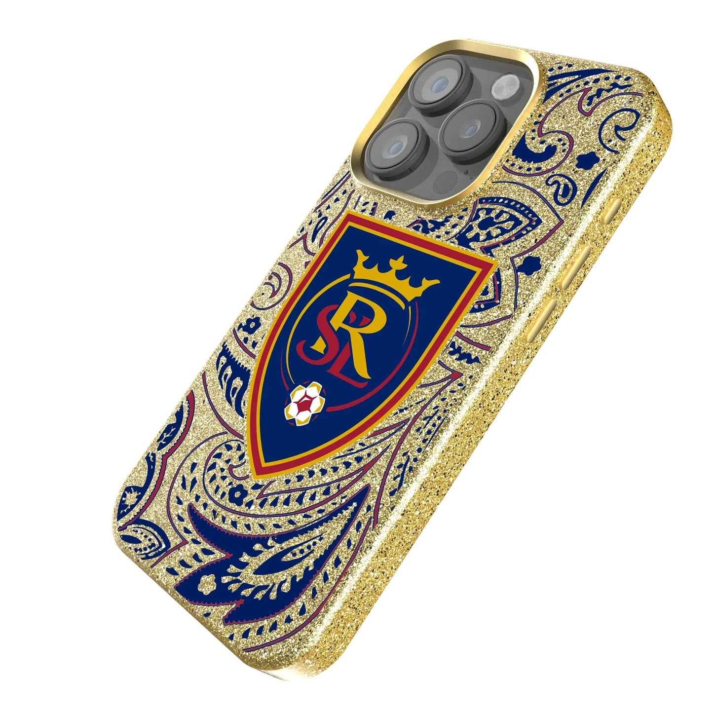 Real Salt Lake Paisley Bling Phone Case for Apple iPhone