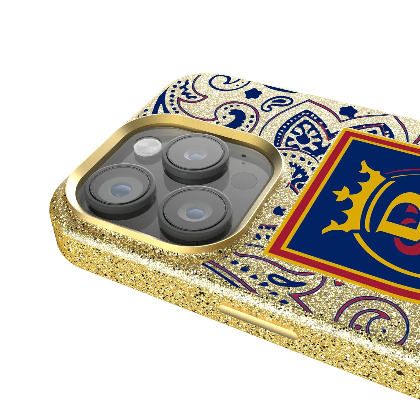 Real Salt Lake Paisley Bling Phone Case for Apple iPhone