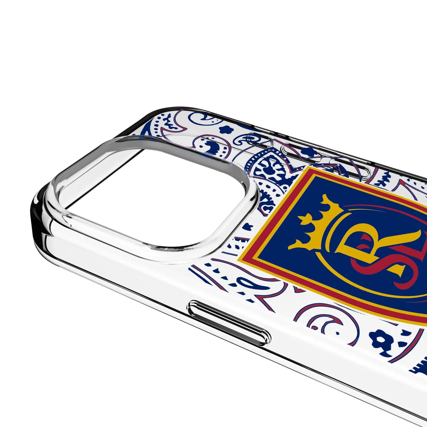 Real Salt Lake Paisley Clear Phone Case for Apple iPhone