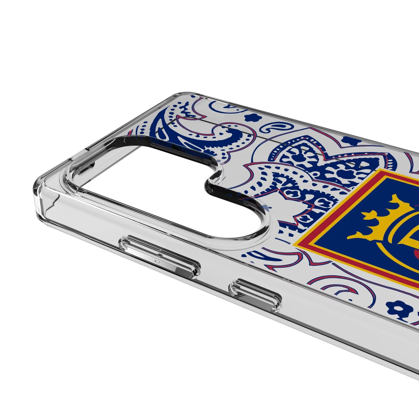 Real Salt Lake Paisley Clear Phone Case for Samsung Galaxy
