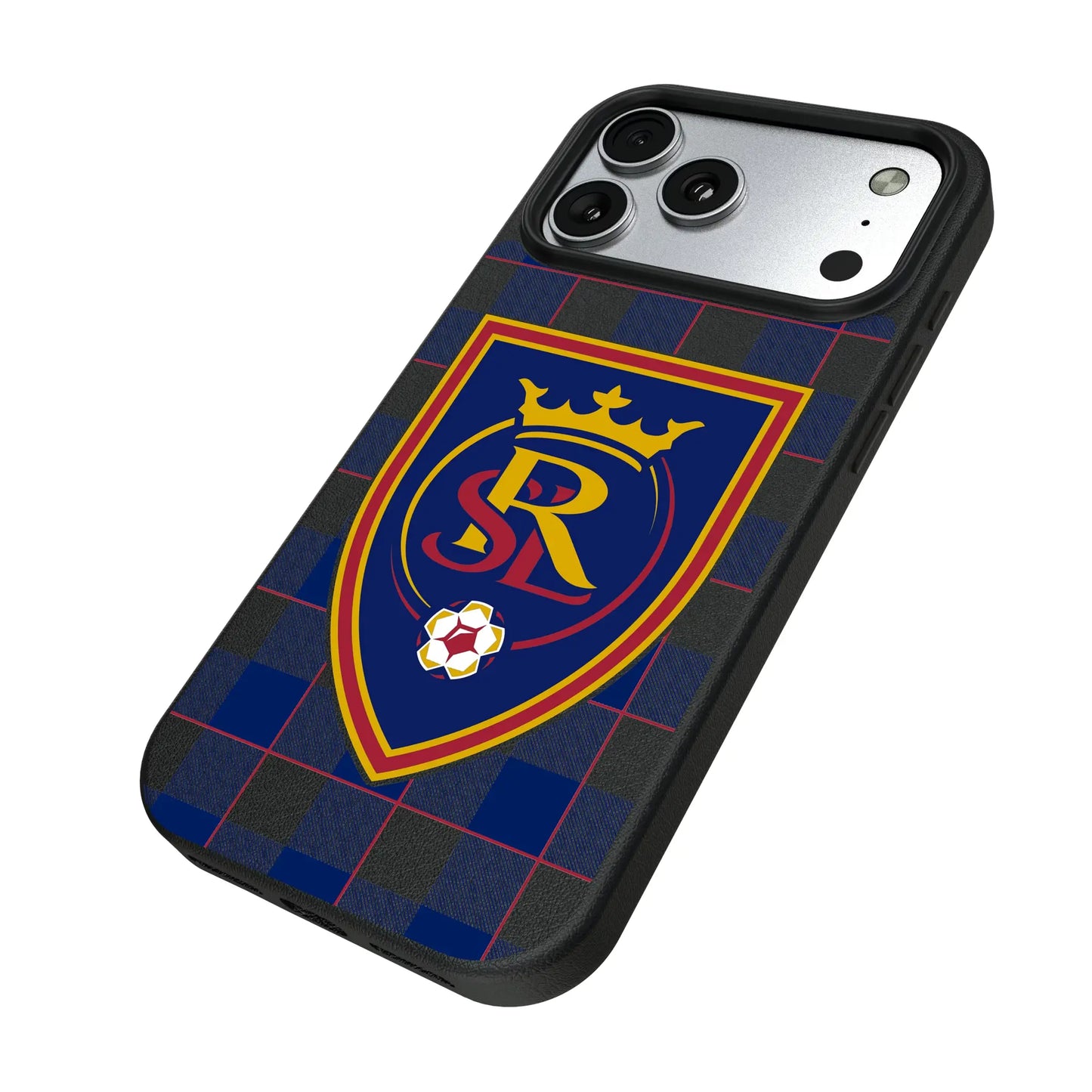 Real Salt Lake Plaid MagSafe Compatible Phone Case for Apple iPhone
