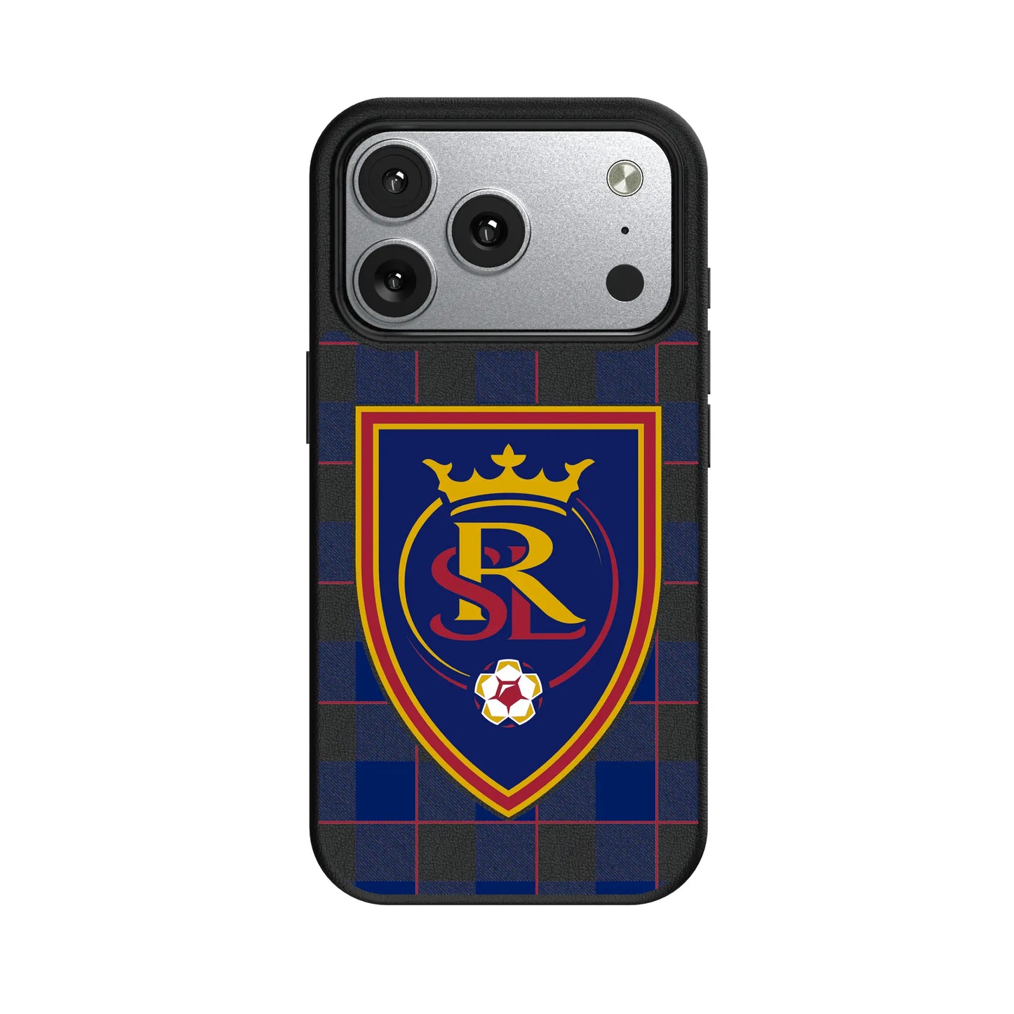 Real Salt Lake Plaid MagSafe Compatible Phone Case for Apple iPhone