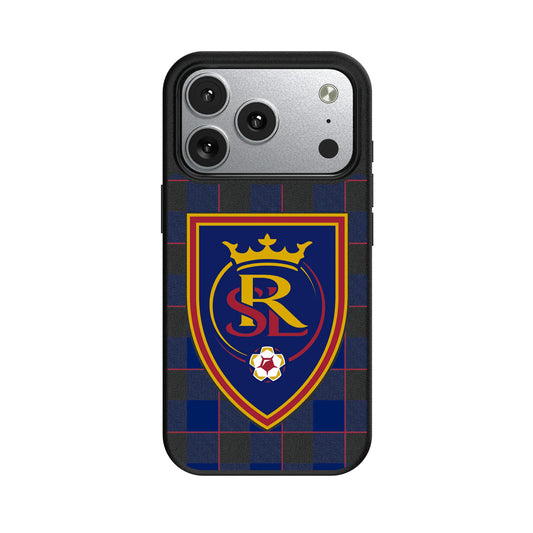 Real Salt Lake Plaid MagSafe Compatible Phone Case for Apple iPhone