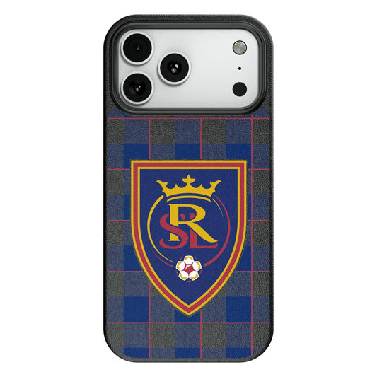 Real Salt Lake Plaid MagSafe Compatible Phone Case for Apple iPhone