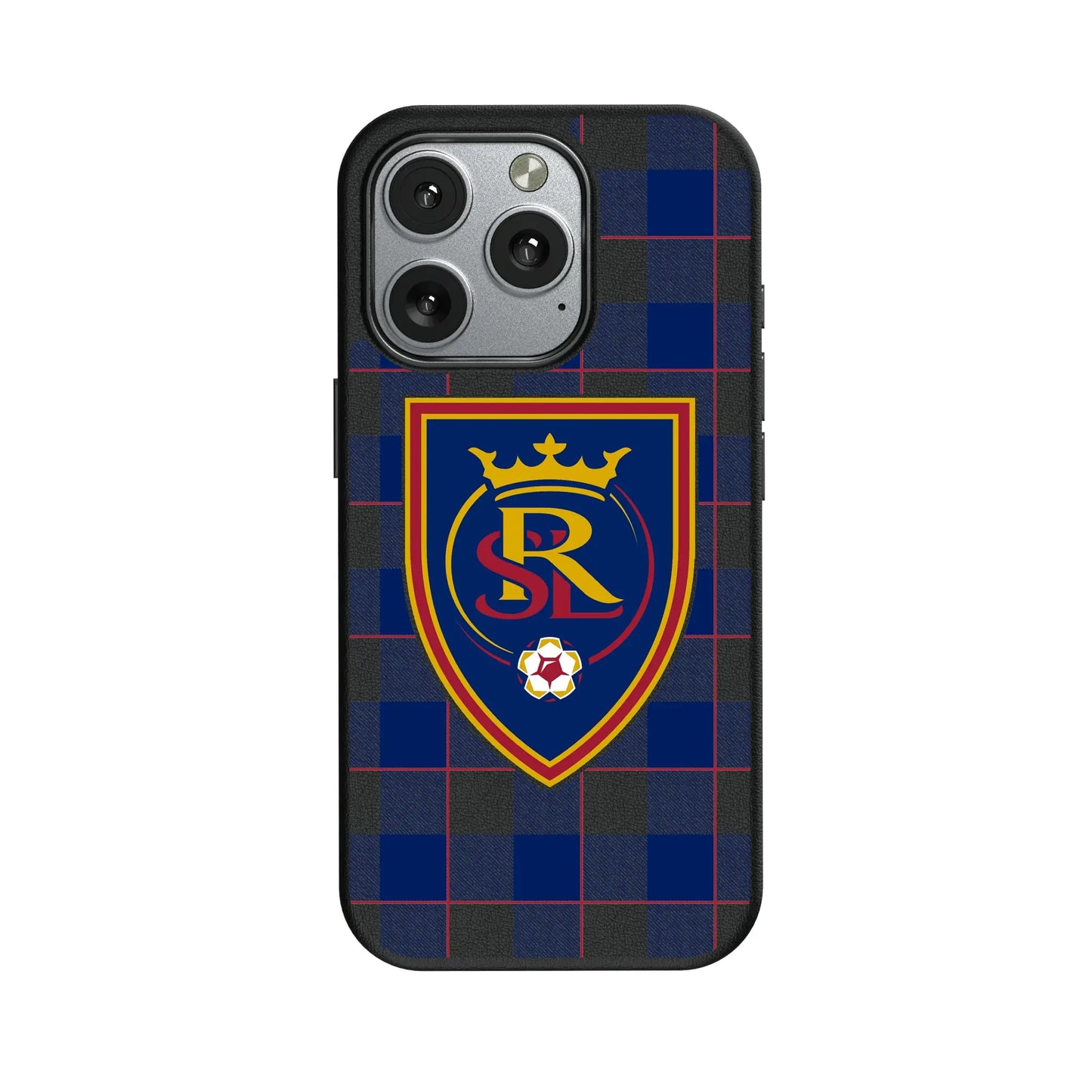 Real Salt Lake Plaid MagSafe Compatible Phone Case for Apple iPhone
