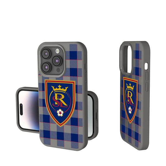 Real Salt Lake Plaid Soft Touch Phone Case for Apple iPhone