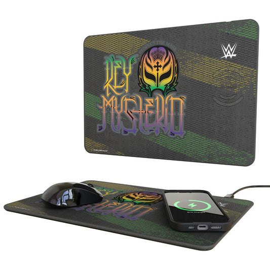 Rey Mysterio Steel 15-Watt Wireless Charger and Mouse Pad