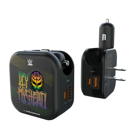 Rey Mysterio Steel 2 in 1 USB A/C Charger