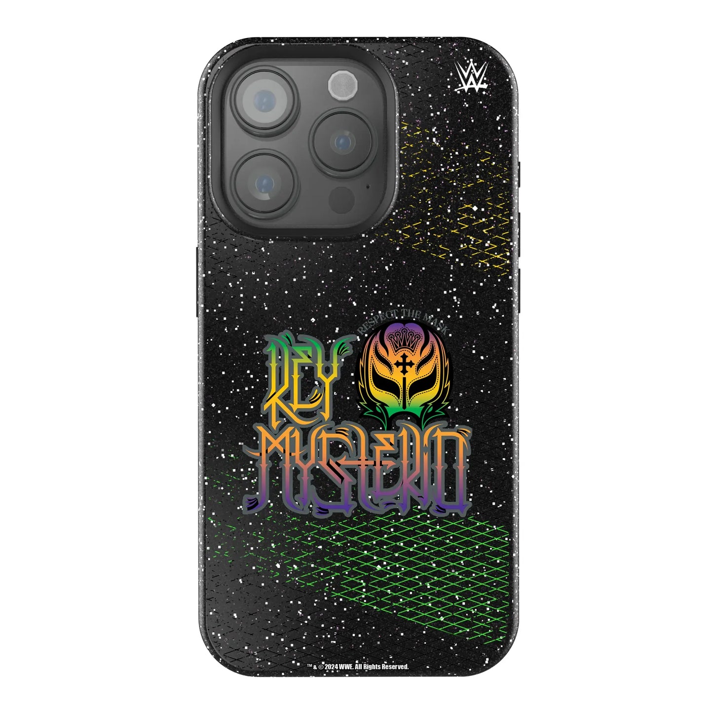 Rey Mysterio Steel Black Bling Phone Case for Apple iPhone