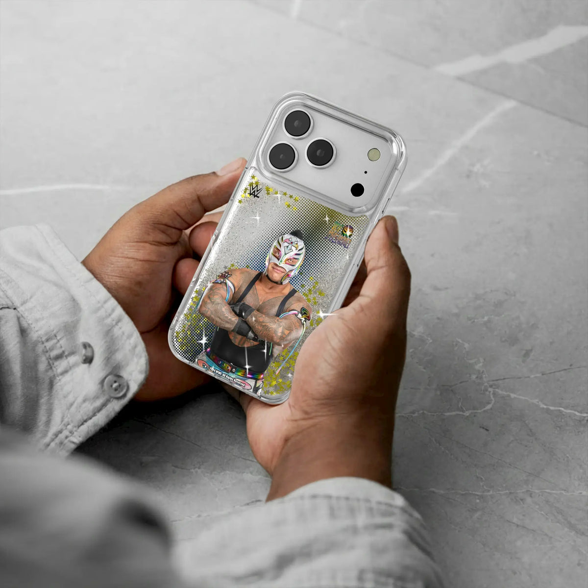 Rey Mysterio Superstar Glitter Phone Case for Apple iPhone