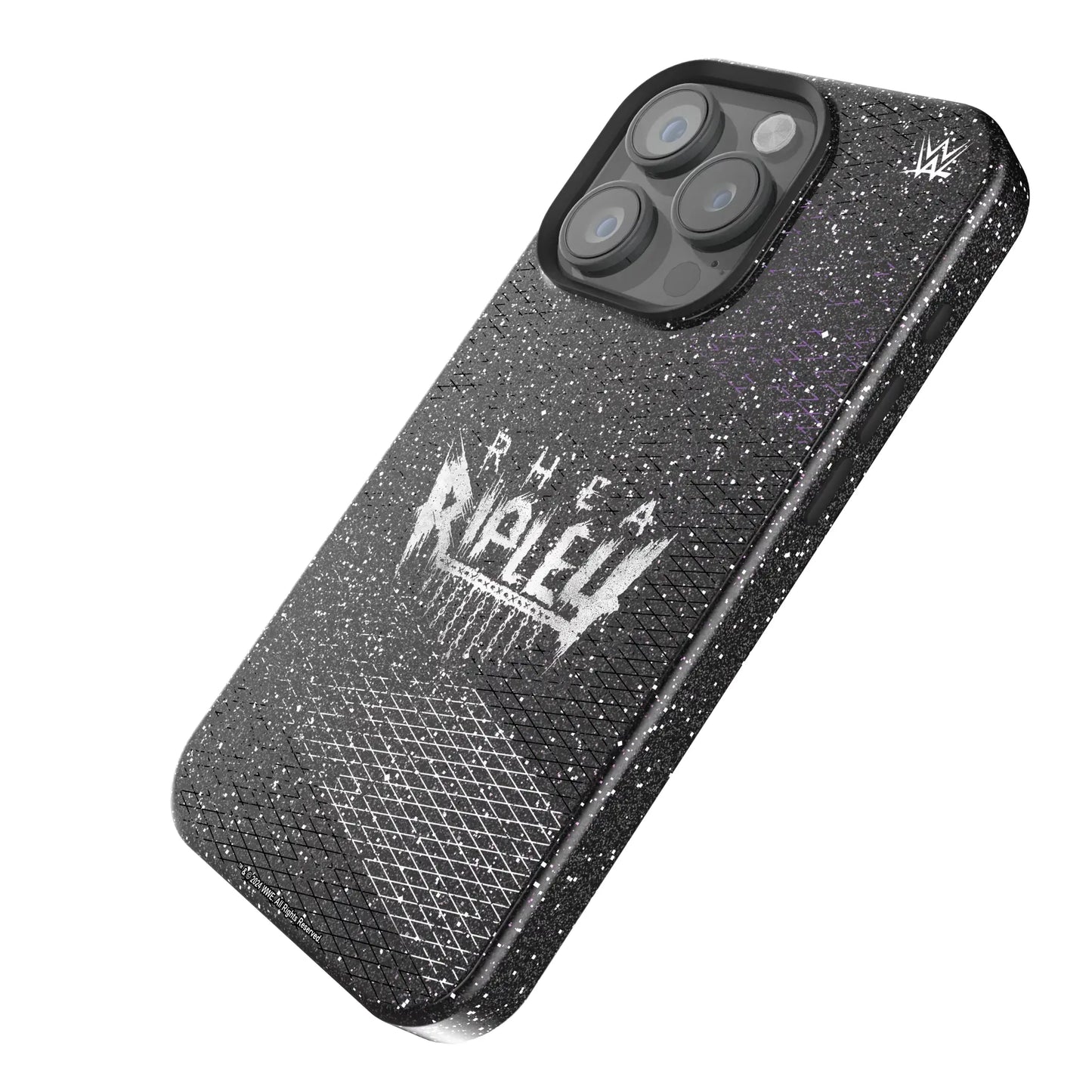 Rhea Ripley Steel Black Bling Phone Case for Apple iPhone
