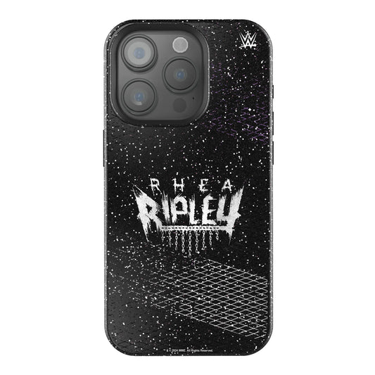Rhea Ripley Steel Black Bling Phone Case for Apple iPhone