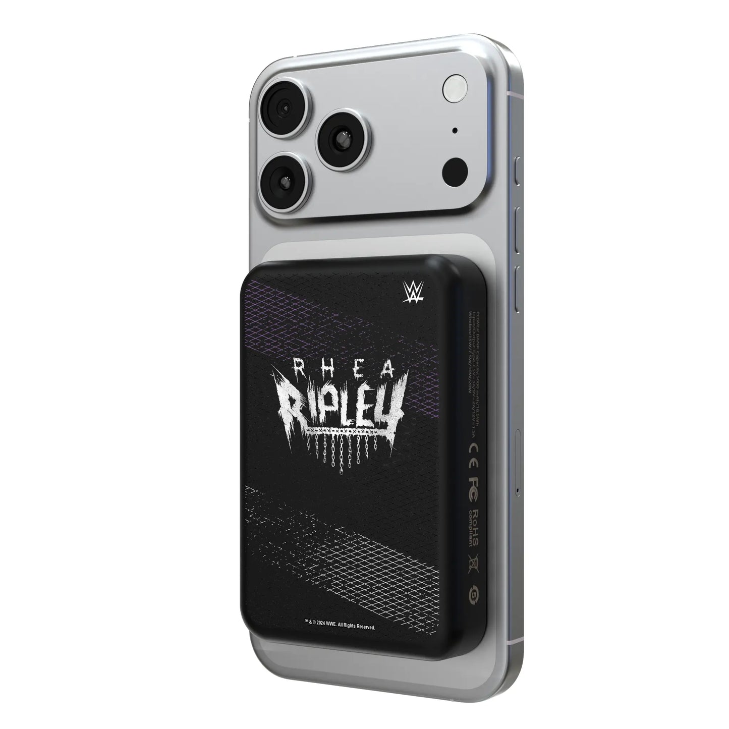 Rhea Ripley Steel Wireless Mag Power Bank