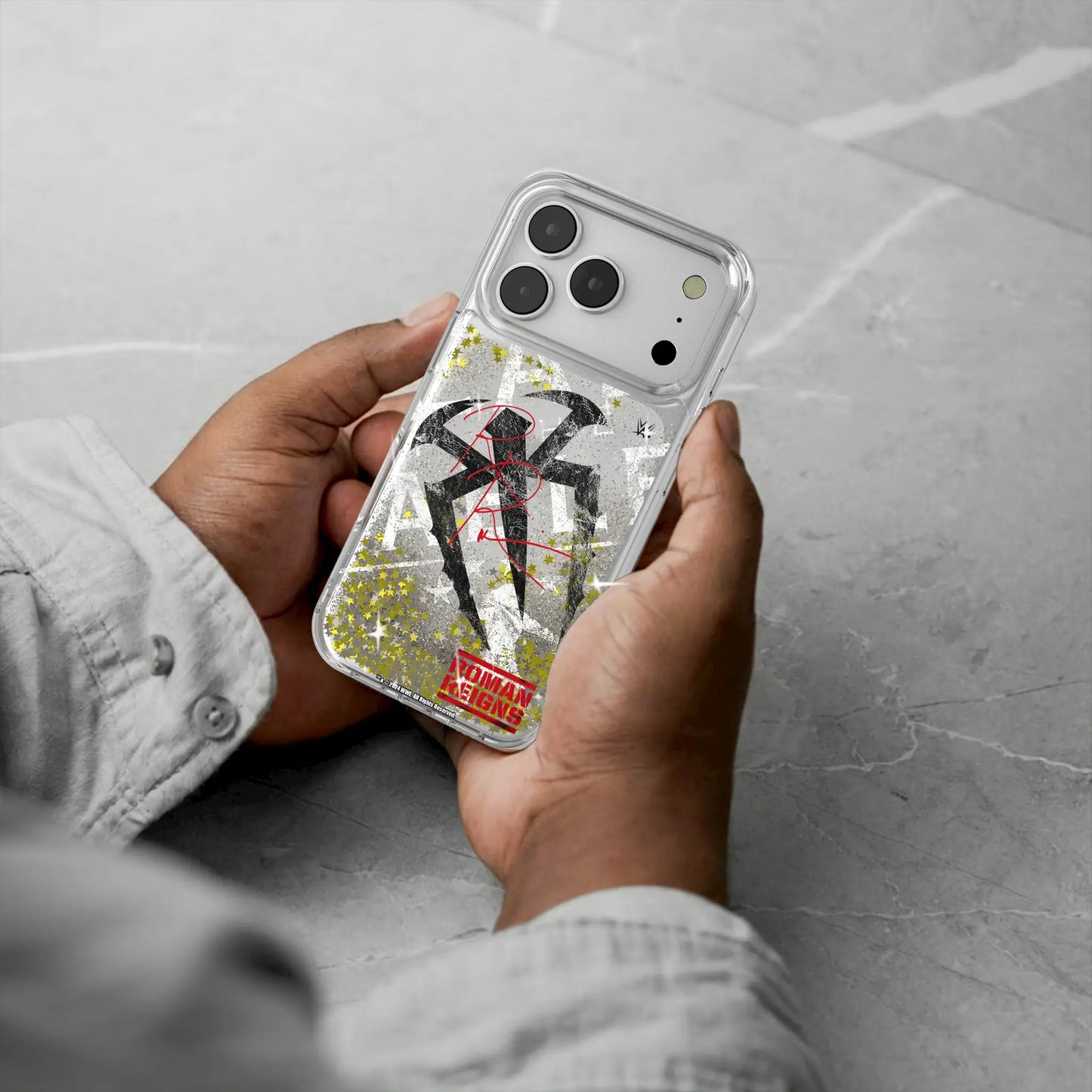 Roman Reigns Impact Glitter Phone Case for Apple iPhone