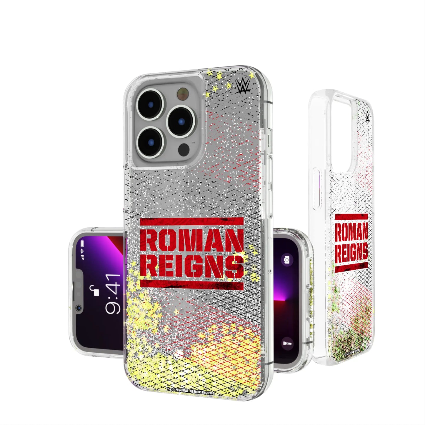 Roman Reigns Steel Glitter Phone Case for Apple iPhone