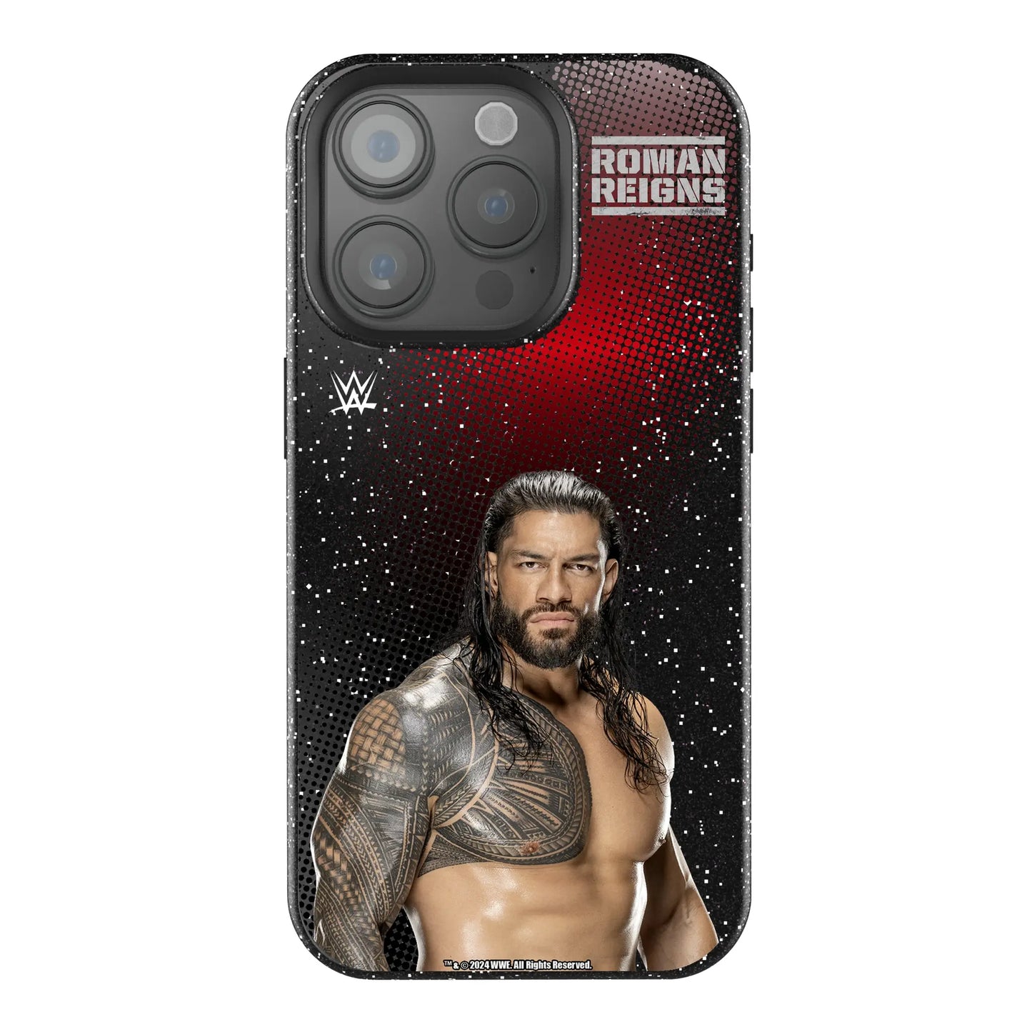Roman Reigns Superstar Black Bling Phone Case for Apple iPhone