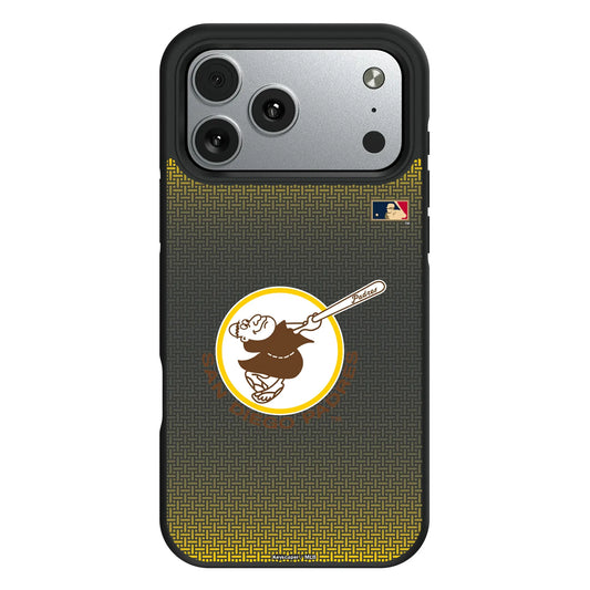San Diego Padres 1969-1984 - Cooperstown Collection Linen Bump Phone Case for Apple iPhone