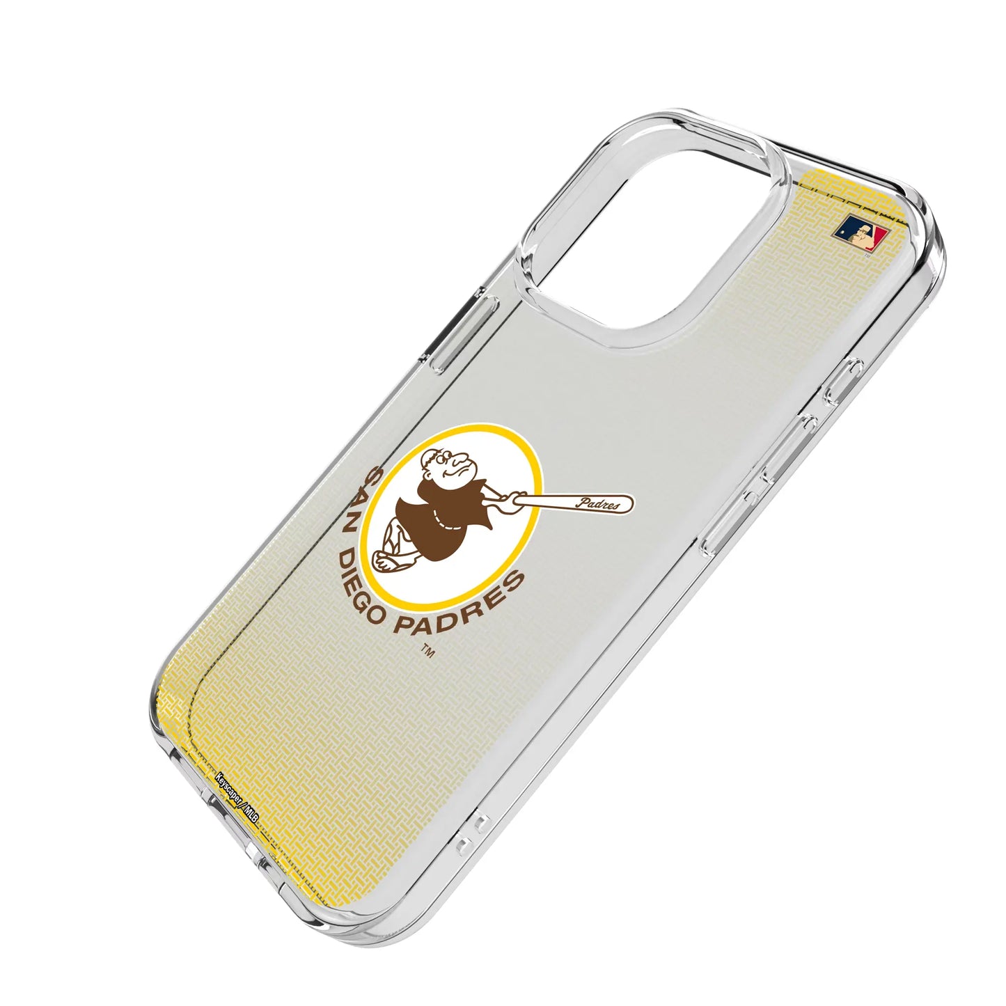San Diego Padres 1969-1984 - Cooperstown Collection Linen Clear Phone Case for Apple iPhone