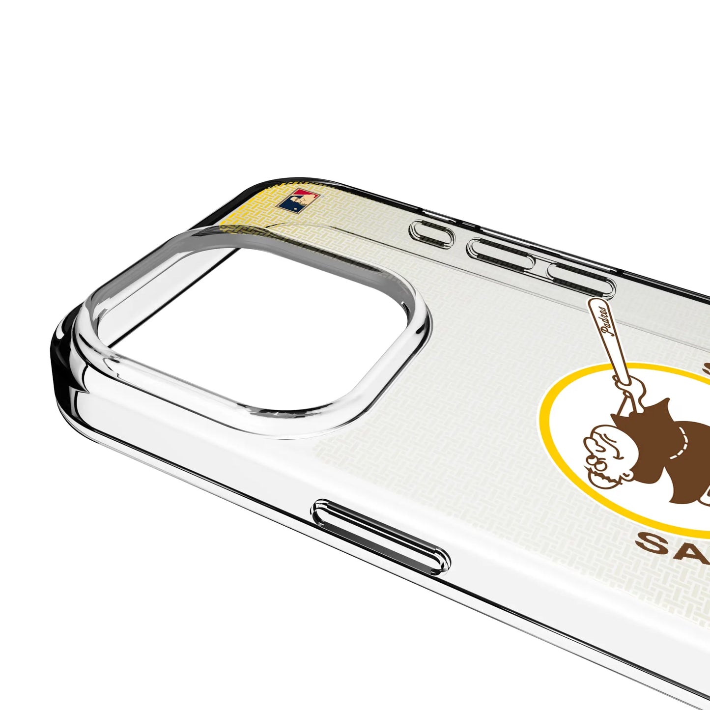 San Diego Padres 1969-1984 - Cooperstown Collection Linen Clear Phone Case for Apple iPhone