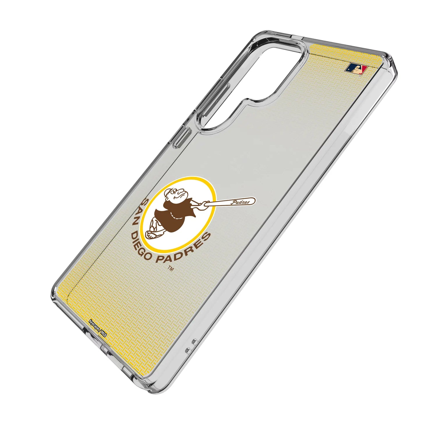 San Diego Padres 1969-1984 - Cooperstown Collection Linen Clear Phone Case for Samsung Galaxy