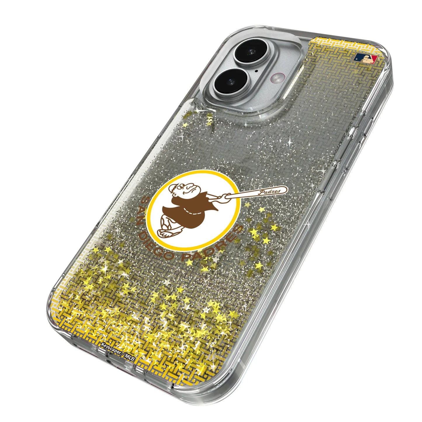 San Diego Padres 1969-1984 - Cooperstown Collection Linen Glitter Phone Case for Apple iPhone