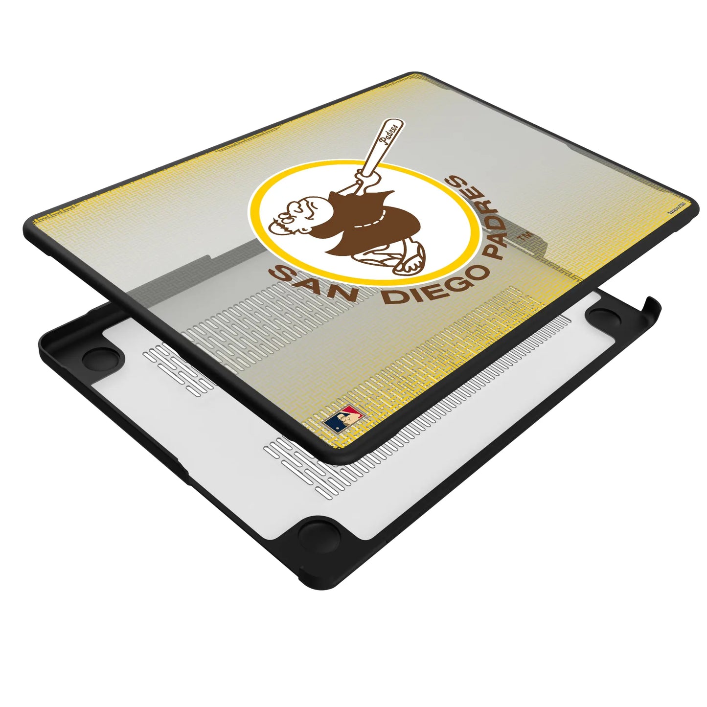 San Diego Padres 1969-1984 - Cooperstown Collection Linen Laptop Case for Apple MacBook