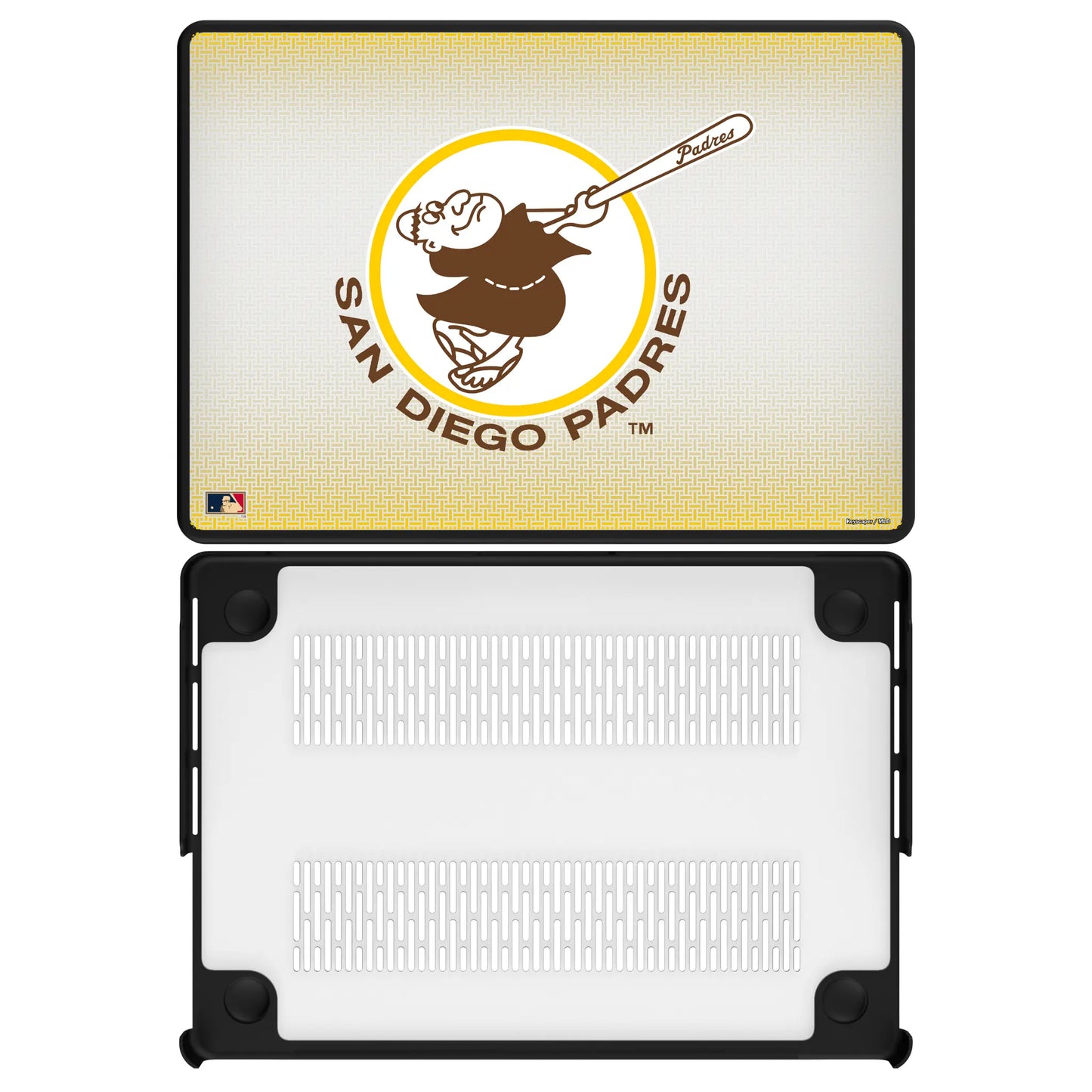 San Diego Padres 1969-1984 - Cooperstown Collection Linen Laptop Case for Apple MacBook