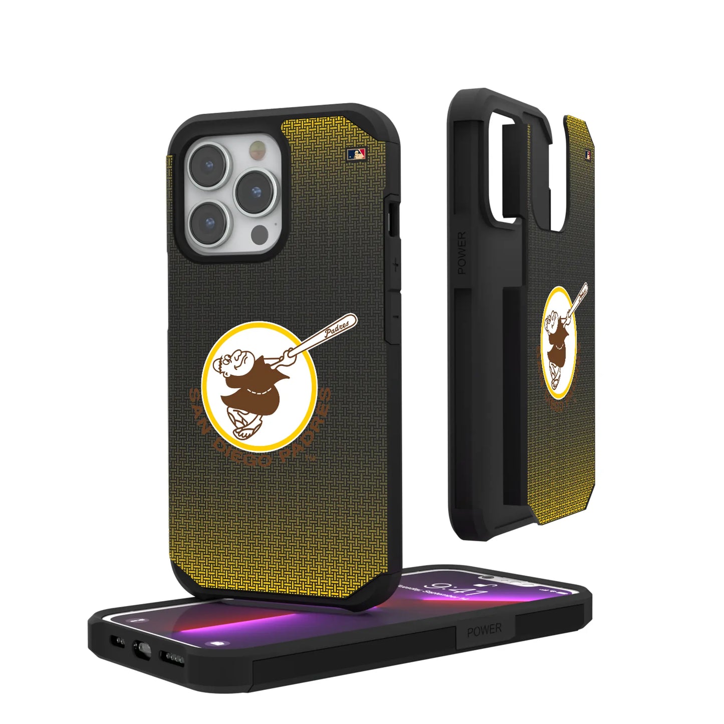 San Diego Padres 1969-1984 - Cooperstown Collection Linen Rugged Phone Case for Apple iPhone