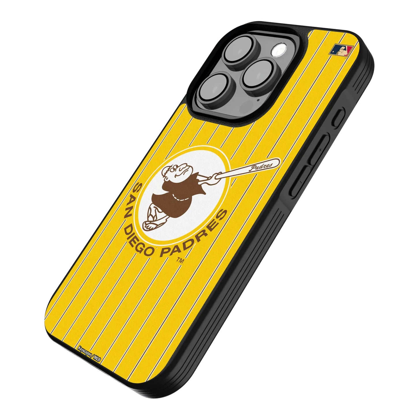 San Diego Padres 1969-1984 - Cooperstown Collection Pinstripe Bump Phone Case for Apple iPhone