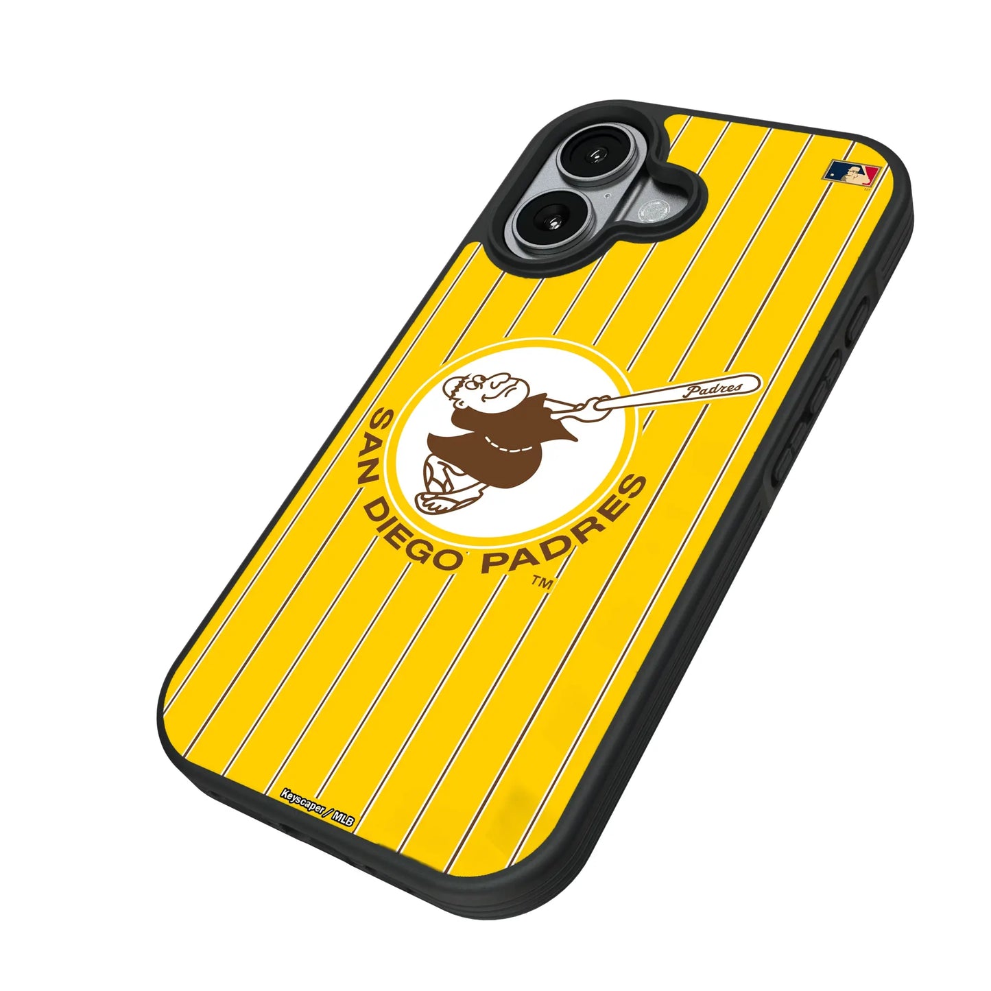 San Diego Padres 1969-1984 - Cooperstown Collection Pinstripe Bump Phone Case for Apple iPhone