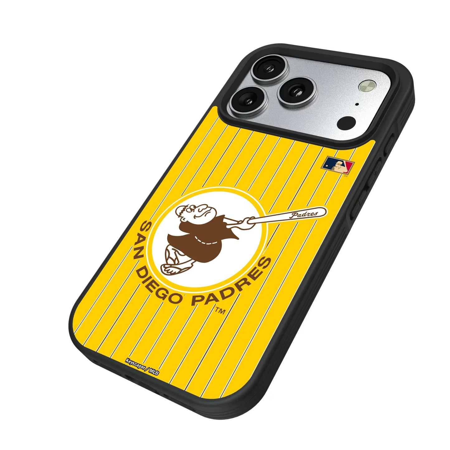 San Diego Padres 1969-1984 - Cooperstown Collection Pinstripe Bump Phone Case for Apple iPhone