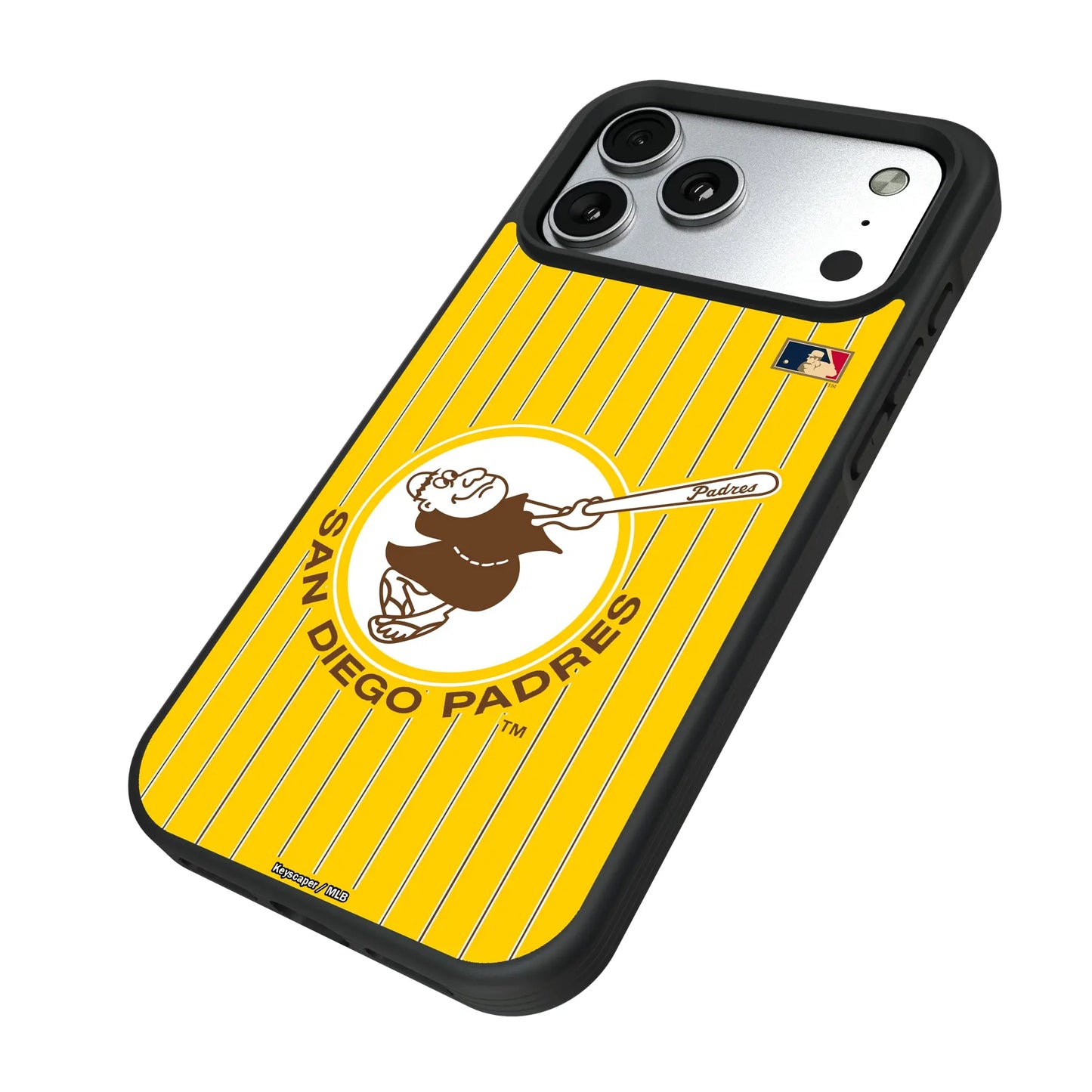 San Diego Padres 1969-1984 - Cooperstown Collection Pinstripe Bump Phone Case for Apple iPhone