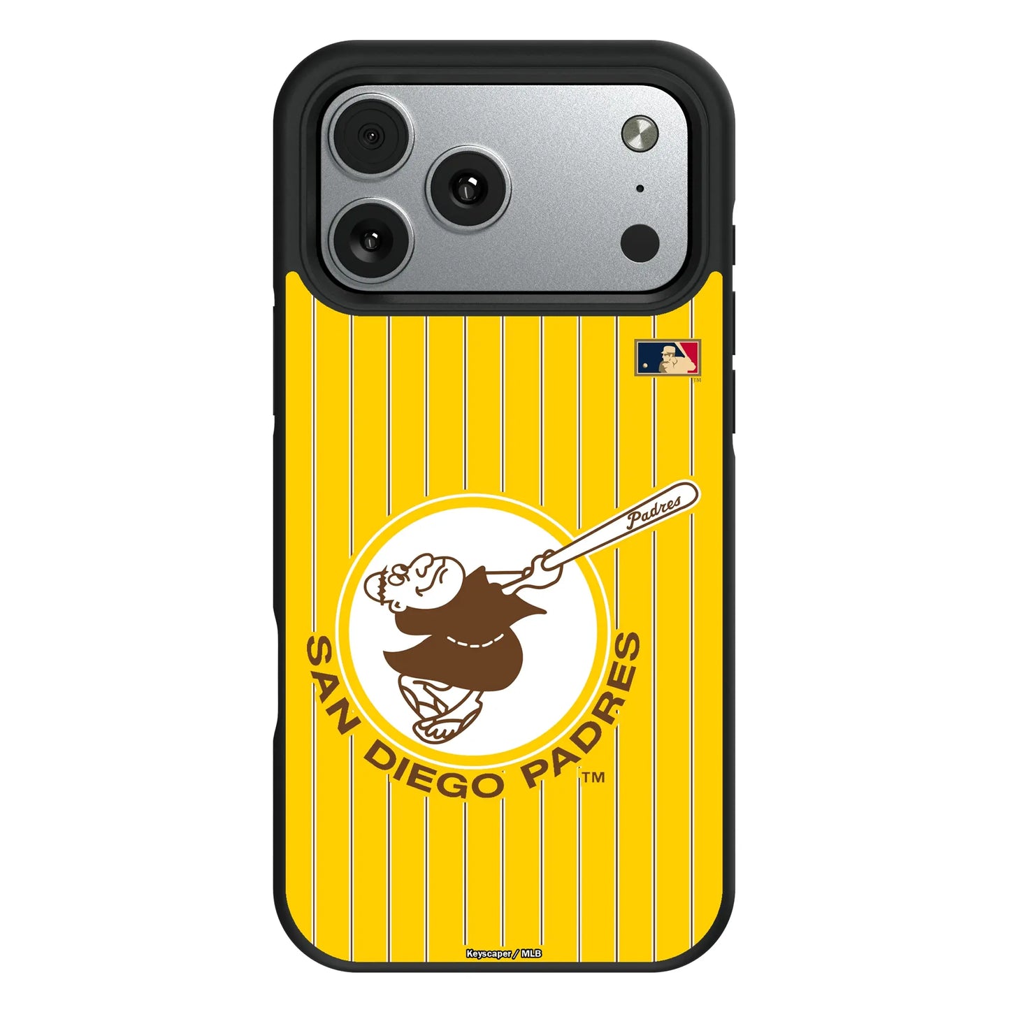 San Diego Padres 1969-1984 - Cooperstown Collection Pinstripe Bump Phone Case for Apple iPhone
